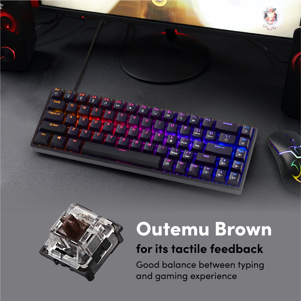 Bàn phím cơ PROLiNK GK6002M , LED RGB 16 triệu màu, Full N-Key Rollover, Anti Ghosting cho tuyển thủ Esport - Hàng Chính Hãng
