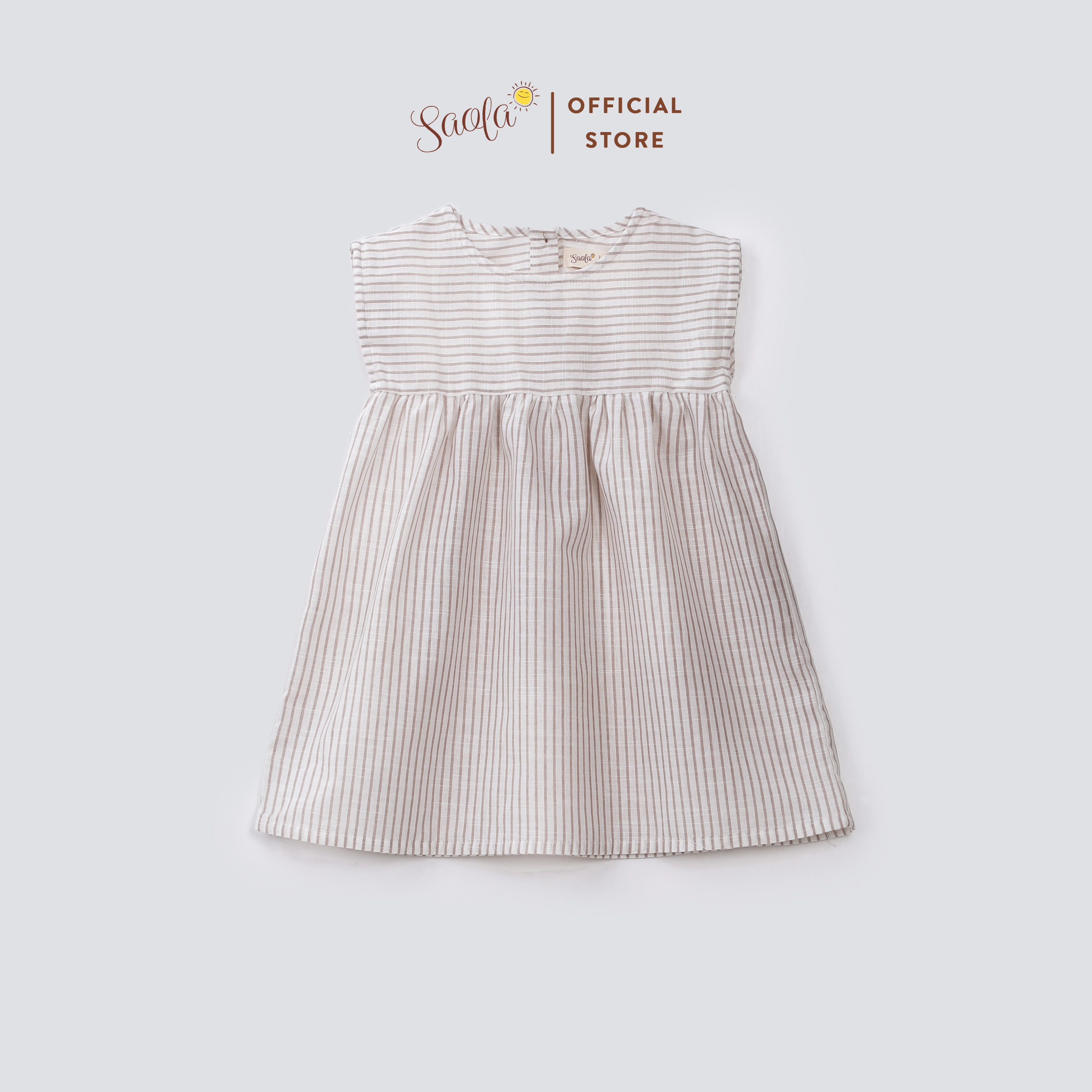 Váy Bé Gái Babydoll Chất Linen Thoáng Mát - MARTHA DRESS - DRL023 - SAOLA KIDS CLOTHING