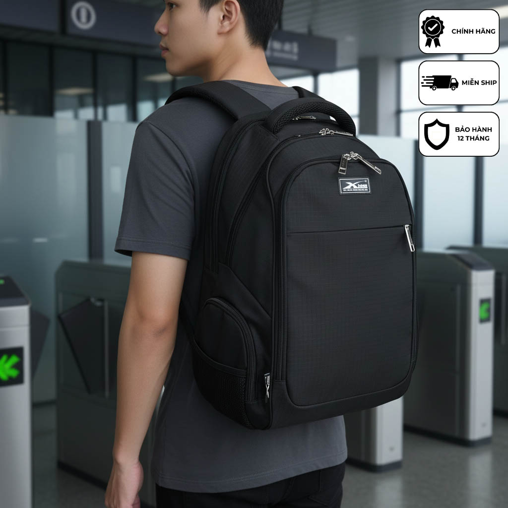 Balo du lịch Xbags Travel Đen Xb 1002