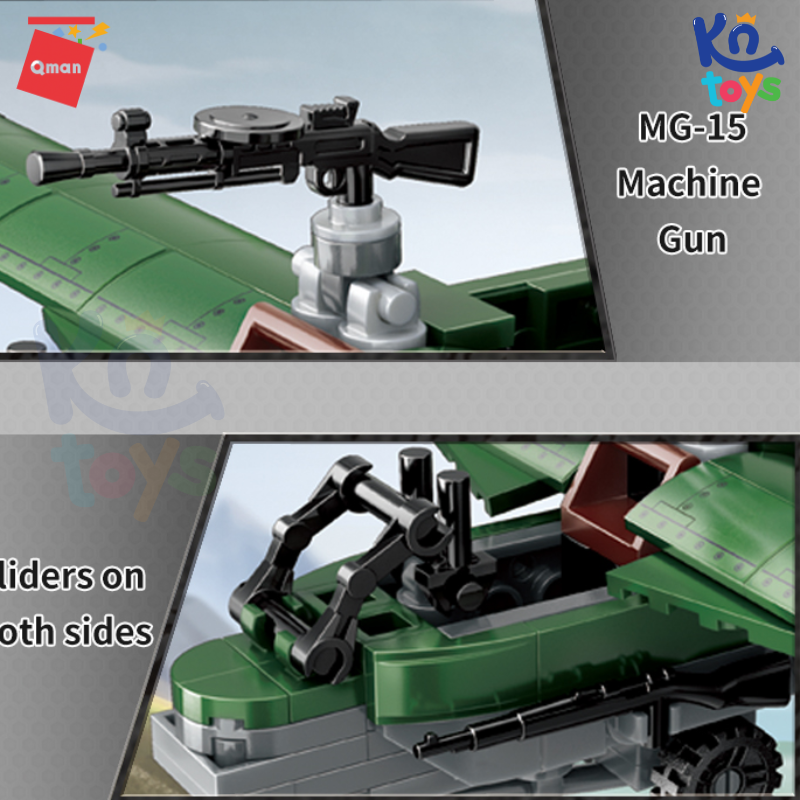 Đồ chơi xếp hình, lắp ráp Qman 21022 – Tàu Lượn Tấn Công