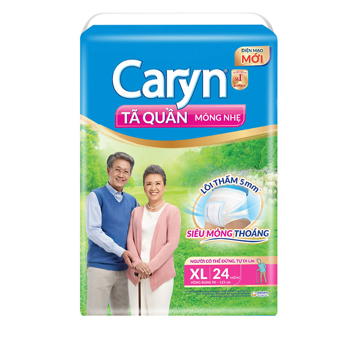 Tã Quần Mỏng Nhẹ Caryn XL24 (24 miếng)