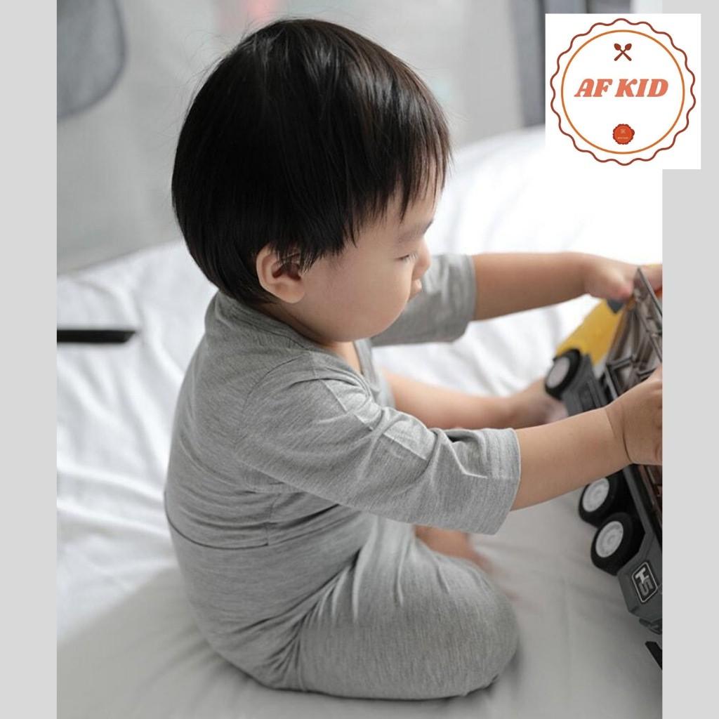 Quần Áo Trẻ Em FREE SHIP bộ Minky Mom tay lỡ cho bé trai bé gái chất thun lạnh siêu mềm mịn mát