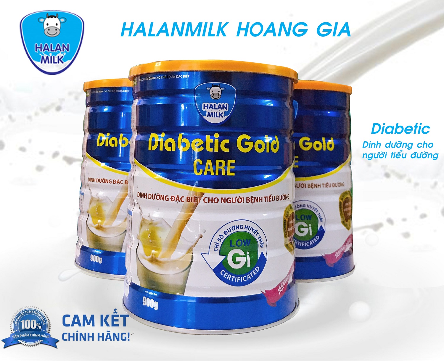 Sữa bột Diabetic Gold Care-400gr- Dinh dưỡng cho người tiểu đường
