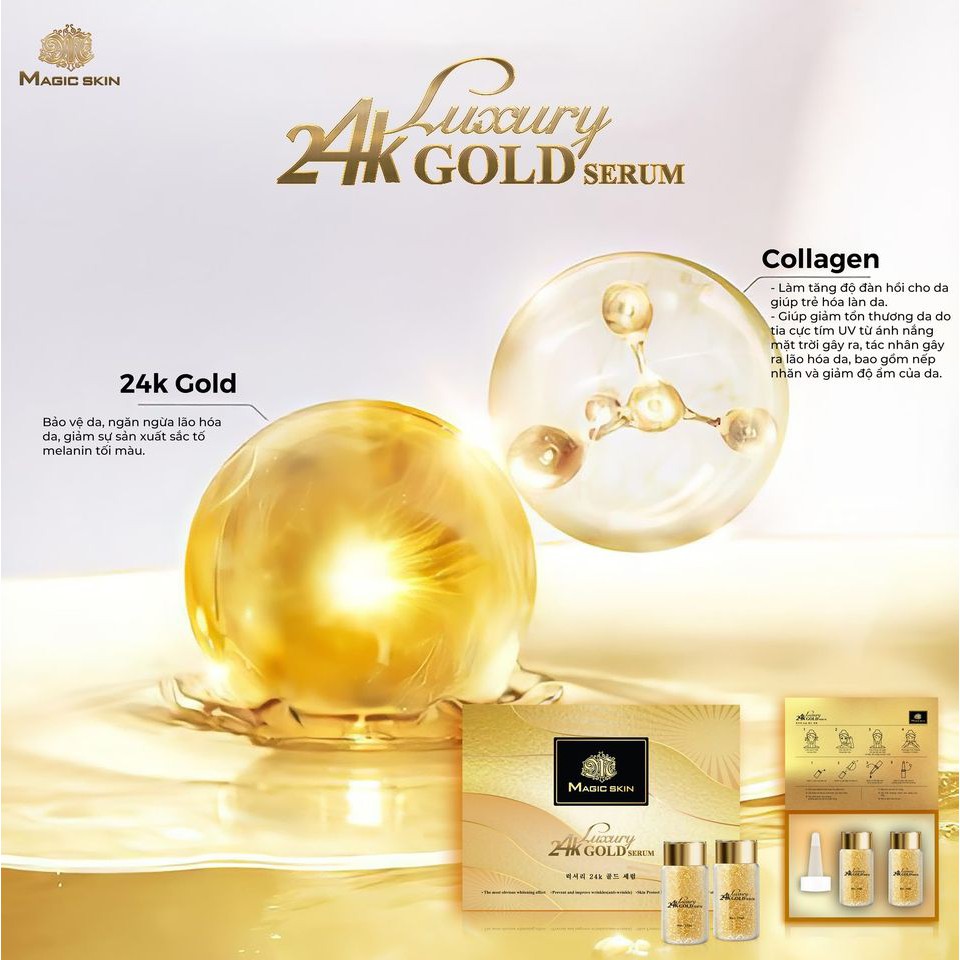 Luxury 24K Gold Serum Magic Skin - Bí Quyết Giữ Nhan Sắc Của Bậc Đế Vương