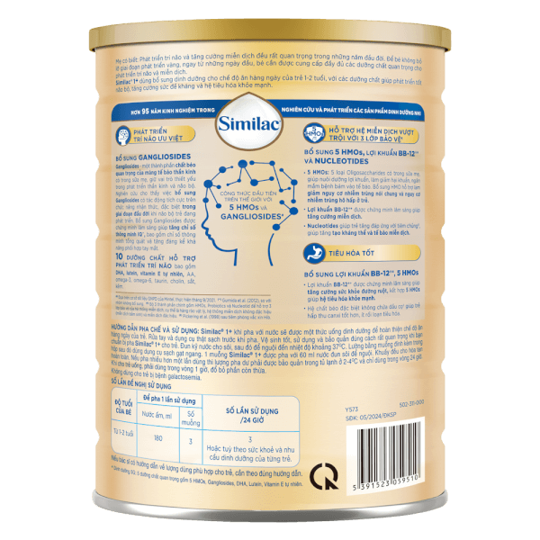 Combo 4 Sữa Bột Similac 1+ 1.6kg