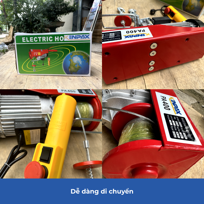Tời Điện Hỗ Trợ Nâng Hạ Hàng Hóa Kenpax Tải Trọng 200/300/400/500/600/800/1000kg