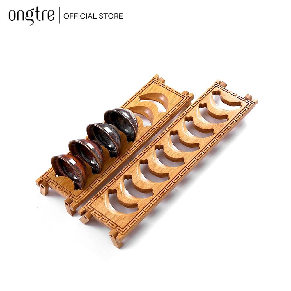 Đế gác ly chè ONGTRE bằng tre cao cấp dành cho trà đạo