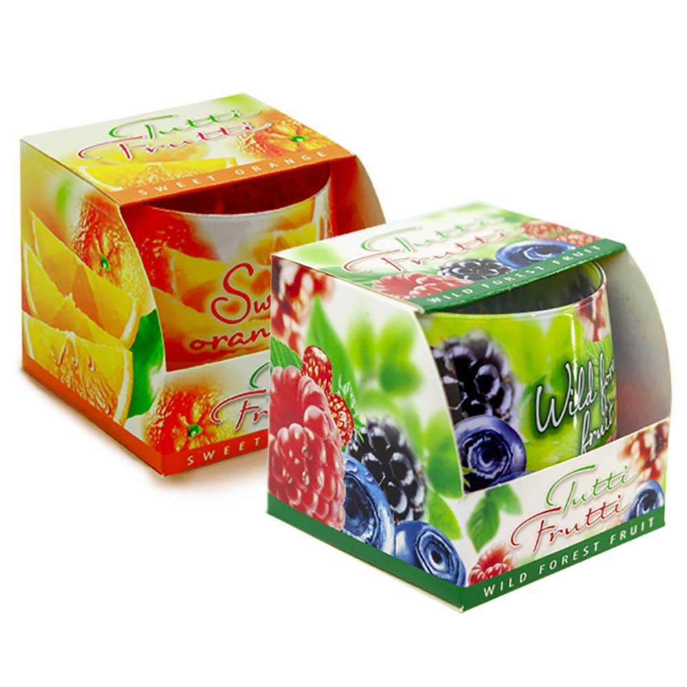 Combo 2 ly nến thơm Bartek nhập khẩu Châu Âu Tutti Frutti 100g - trái cây rừng