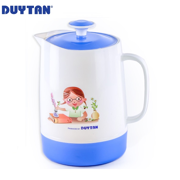 Ca cách nhiệt trung nhựa Duy Tân 1.6 lít (18 x 14 x 21.5 cm) - 37623 - Giao màu ngẫu nhiên - Hàng chính hãng