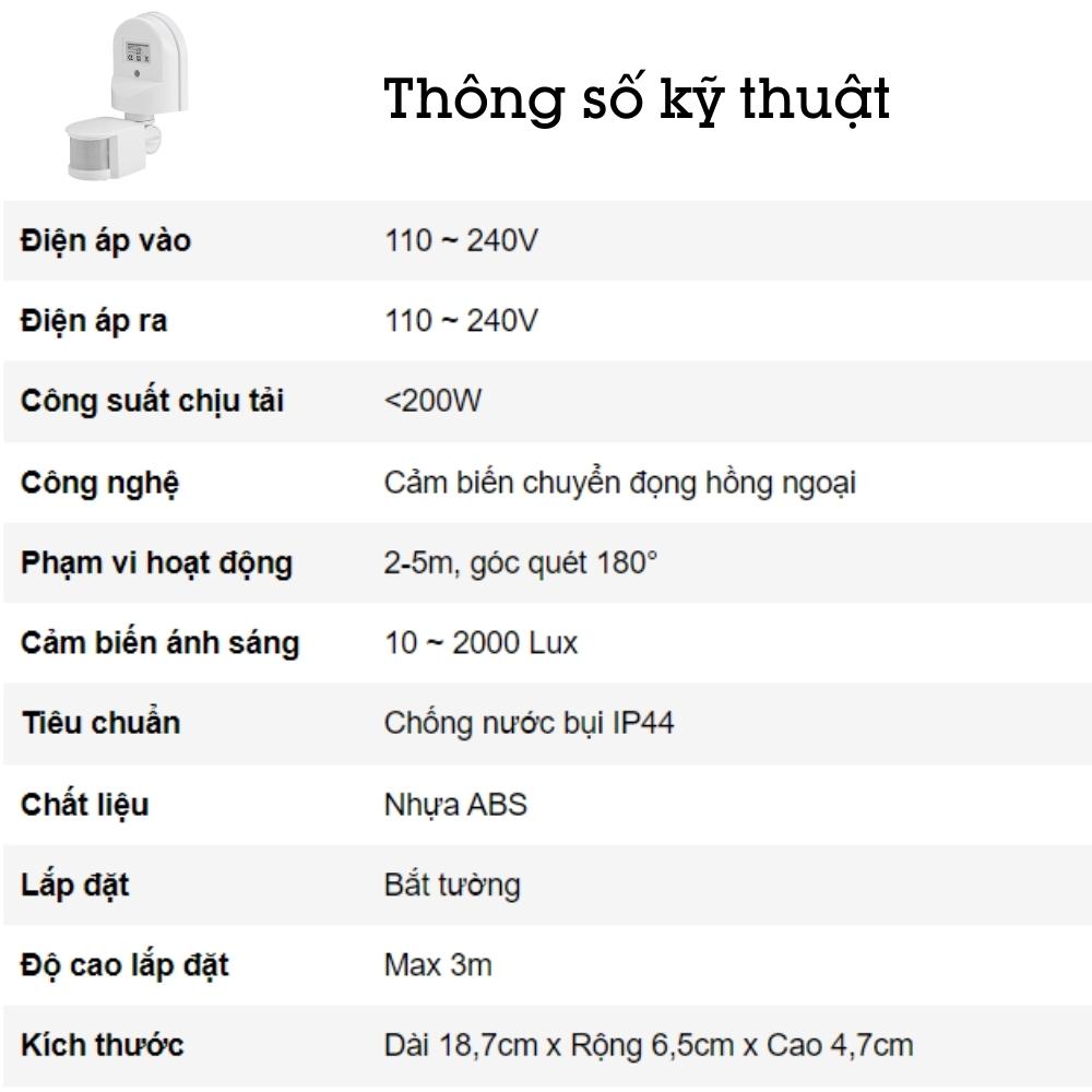 Công tắc cảm biến chuyển động hồng ngoại AM-TG-04W