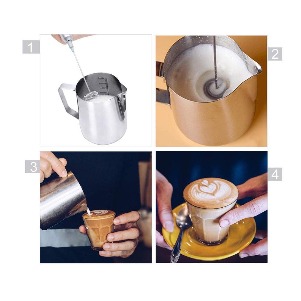 Máy Đánh Trứng / Máy Khuấy Sữa / Tạo Bọt Cafe / Máy Trộn Bột - An Toàn Với Đầu Thép Không Dỉ