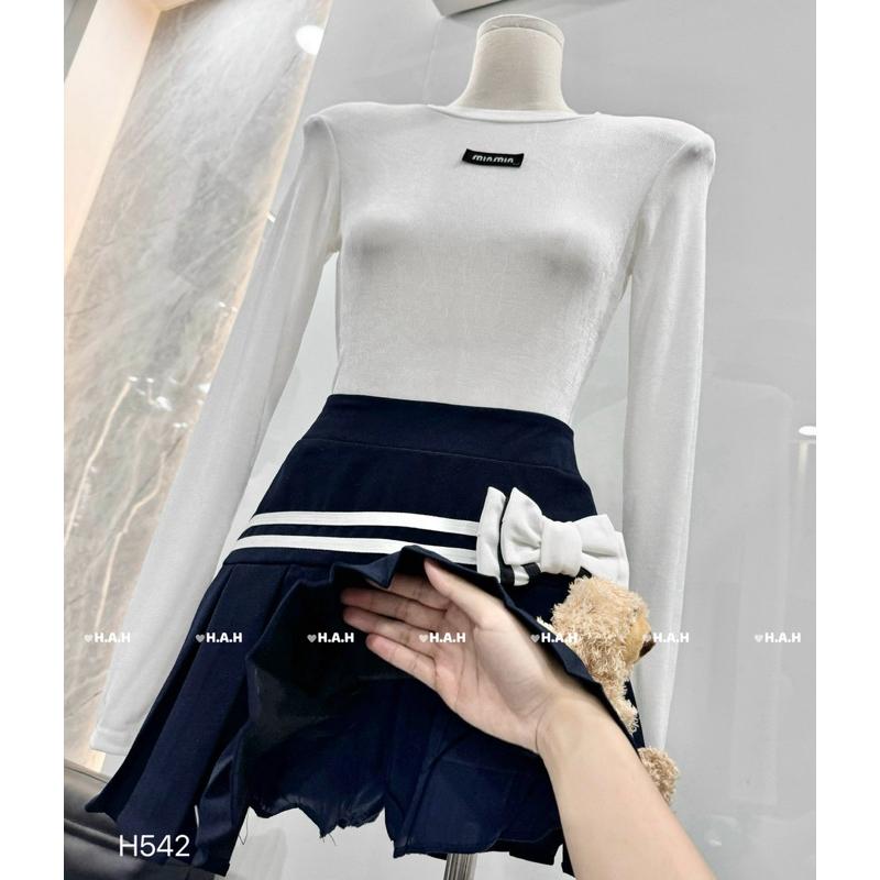SET ÁO DÀI TAY MIUMIU KÈM GẤU&amp;CHÂN VÁY XẾP LY BY JOLIE