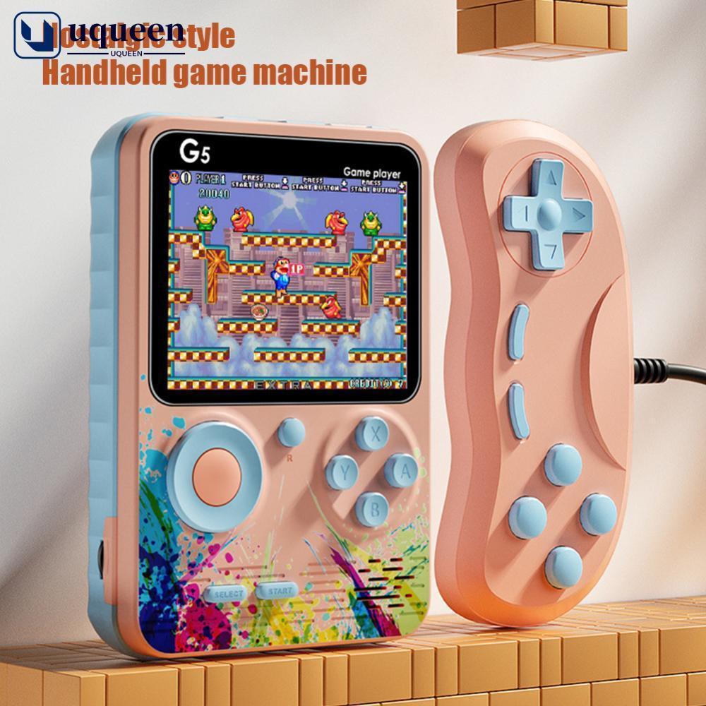 Máy Chơi Game Cầm Tay Mini UQUEEN 500 Trò Chơi Màn Hình 3.5-inch LCD I3J8 Phong Cách Retro Cho Trẻ Em