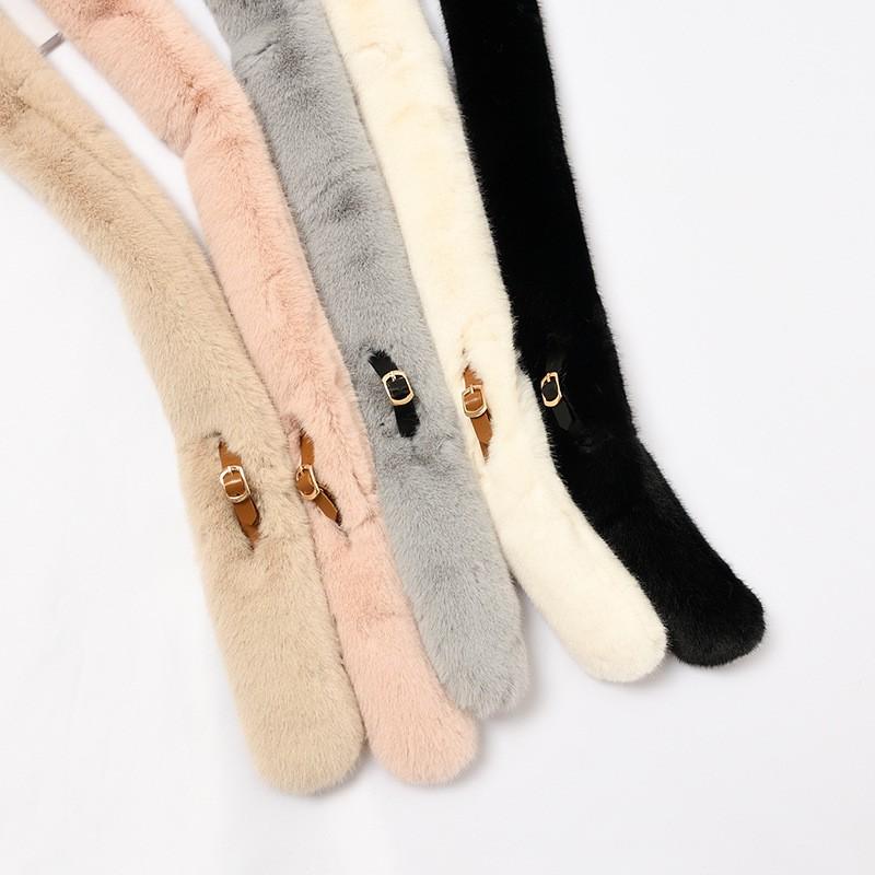 T2 Khăn quàng cổ lông thò kèm dây gài PVN11347