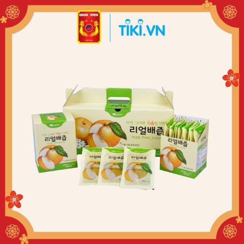 Thùng 30 Gói Nước Lê Hàn Quốc Nguyên Chất 100% - Chính Hãng SLOWFOOD