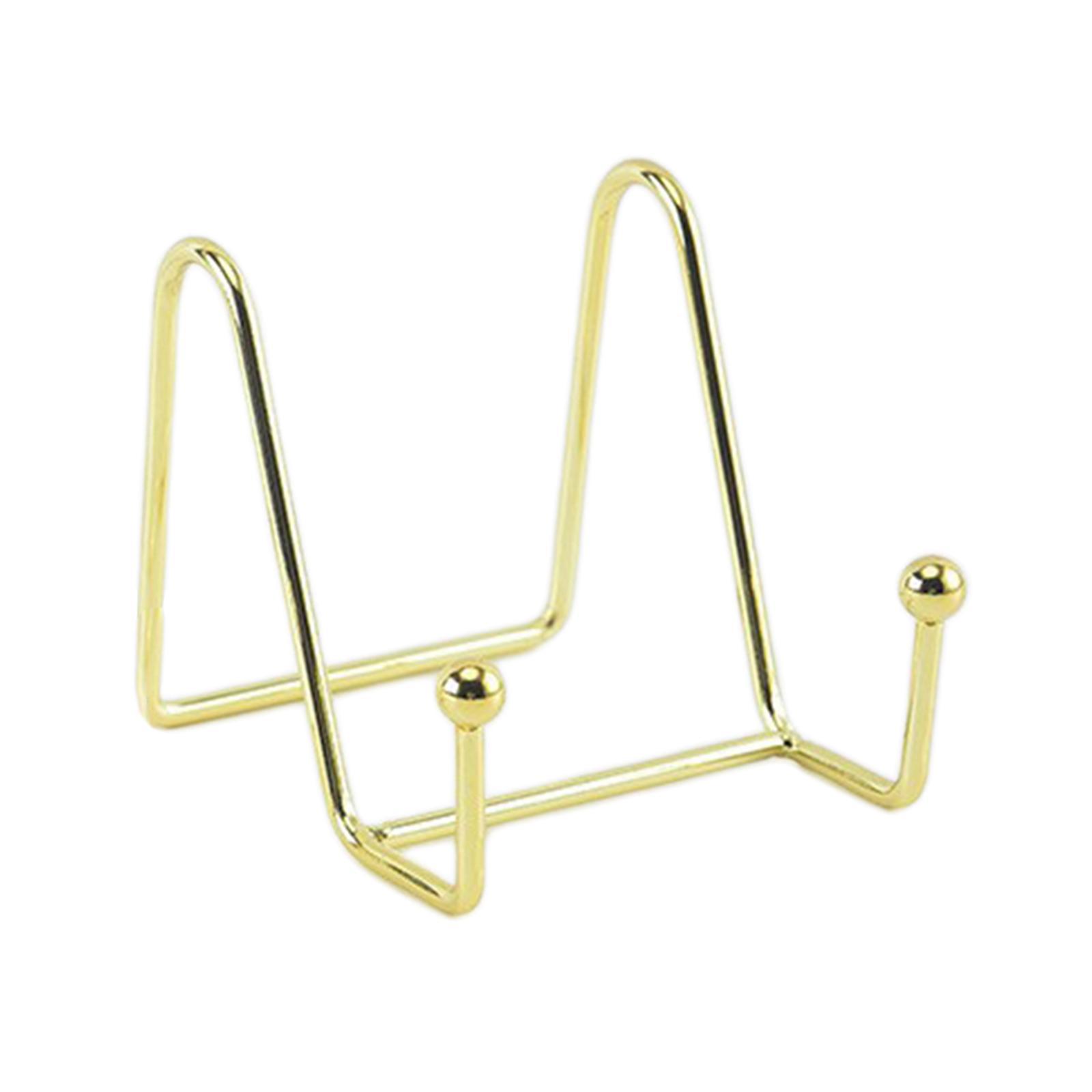 Metal Display Stands Brackets Decoration Storage Rack Book Shelf Plate Holder Table Art for Pictures Magazine Living Room Office Party