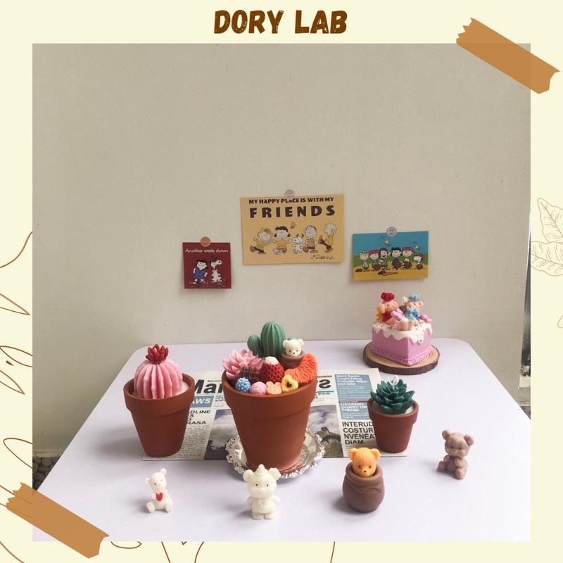 Nến Thơm Handmade Chậu Xương Rồng Nhiều Mẫu, Trang Trí Theo Yêu Cầu - Dory Lab