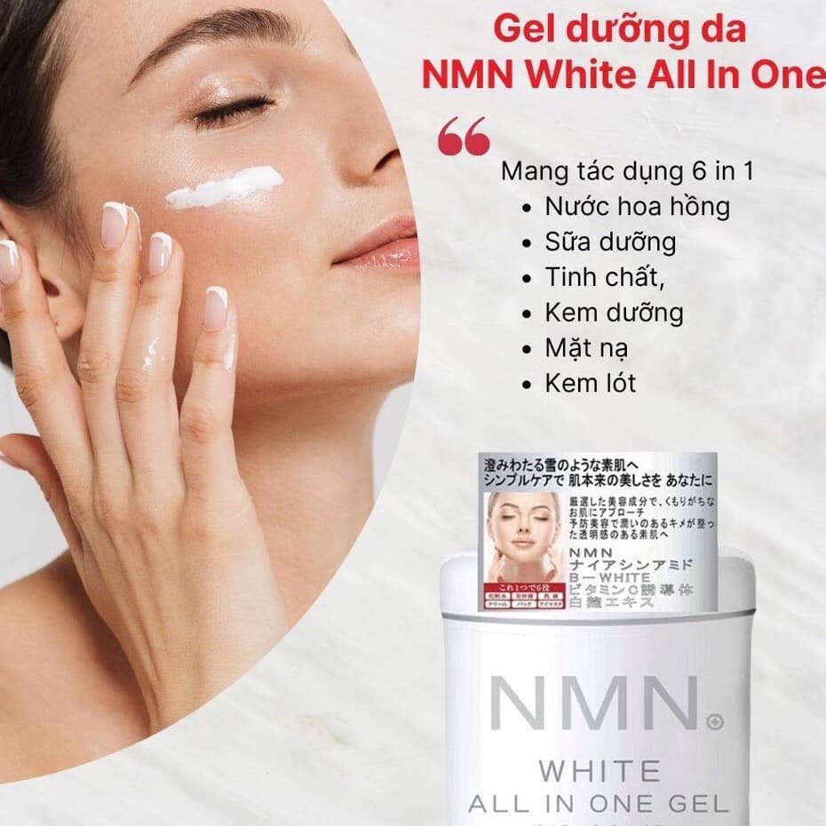 Kem Dưỡng Nmn White All In One Gel 245g Nhật Bản, Gel Dưỡng Nmn Giúp Da Căng Mịn Phục Hồi Da
