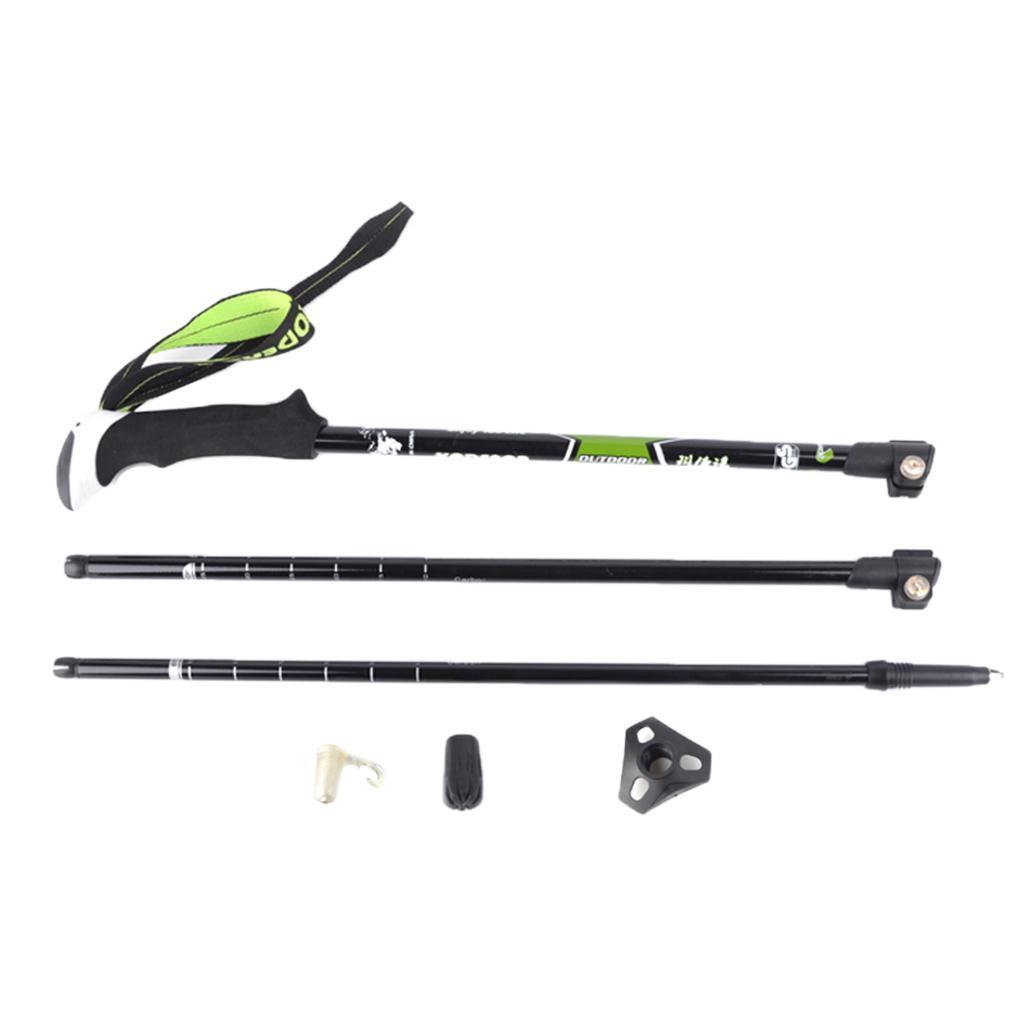 Carbon Fiber Telescopic Skiing Climbing Stick Trekking Hiking Pole