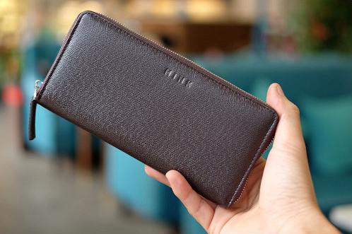 Ví UNISEX màu nâu da thật MINK VN.89