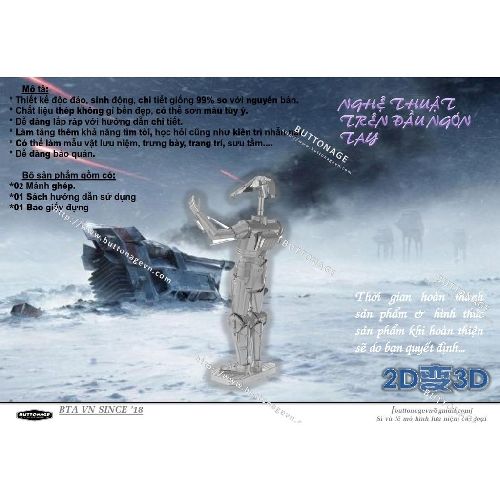 Mô Hình Lắp Ráp 3d Robot tự hành vũ trang B1