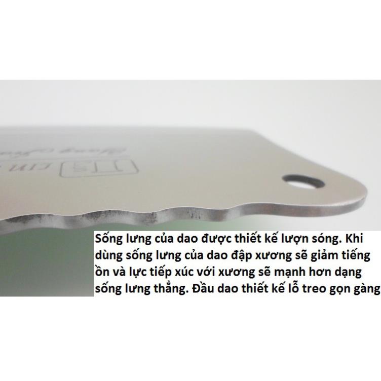 Dao chặt xương chặt gà vịt băm thịt inox cao cấp sắc bén dễ vệ sinh