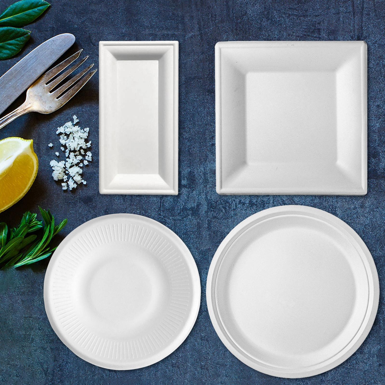 Bộ Dụng Cụ Ăn Bằng Giấy Có Thể Phân Hủy 10 Inch Dùng Một Lần