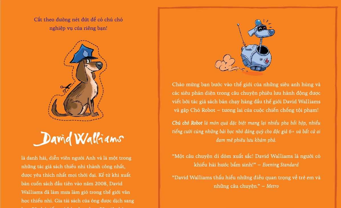 Sách - Chú chó Robot (David Walliams) (Nhã Nam Official)