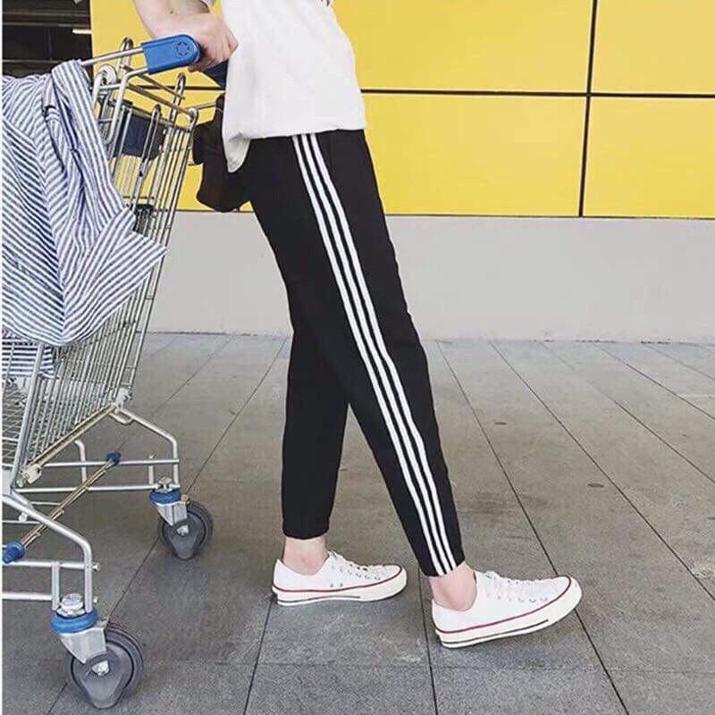 QUẦN Baggy sọc chữ vàng fenddi cá tính siêu đẹp