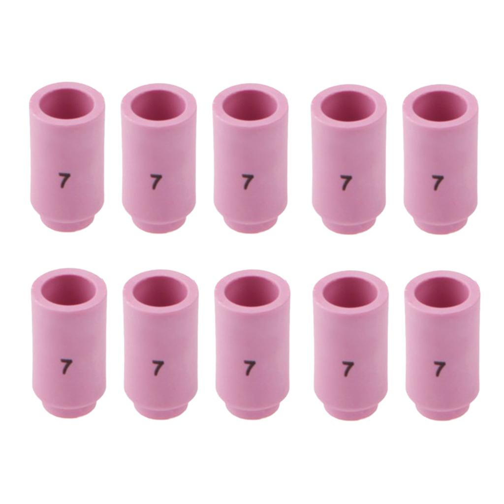 13N11 # 7 TIG Alumina Nozzle Shield Cup for WP9 20 25 TIG Torch 10 Pieces