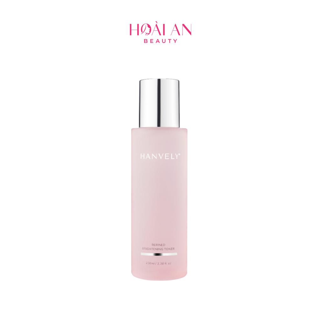 Nước cân bằng sáng da, giảm nám Hanvely Refined Brightening Toner 80ml
