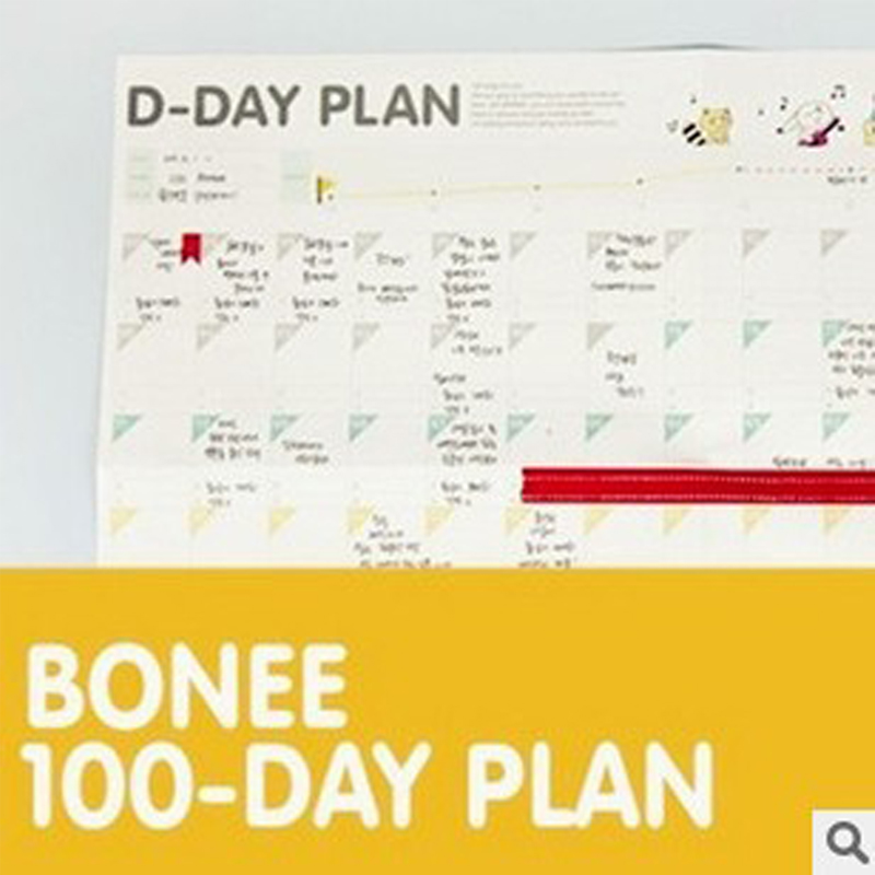 100 tờ D-DAY PLAN lên kế hoạch trong tuần, lên lịch trình, ghi chú ngày lễ quan trọng PK1327