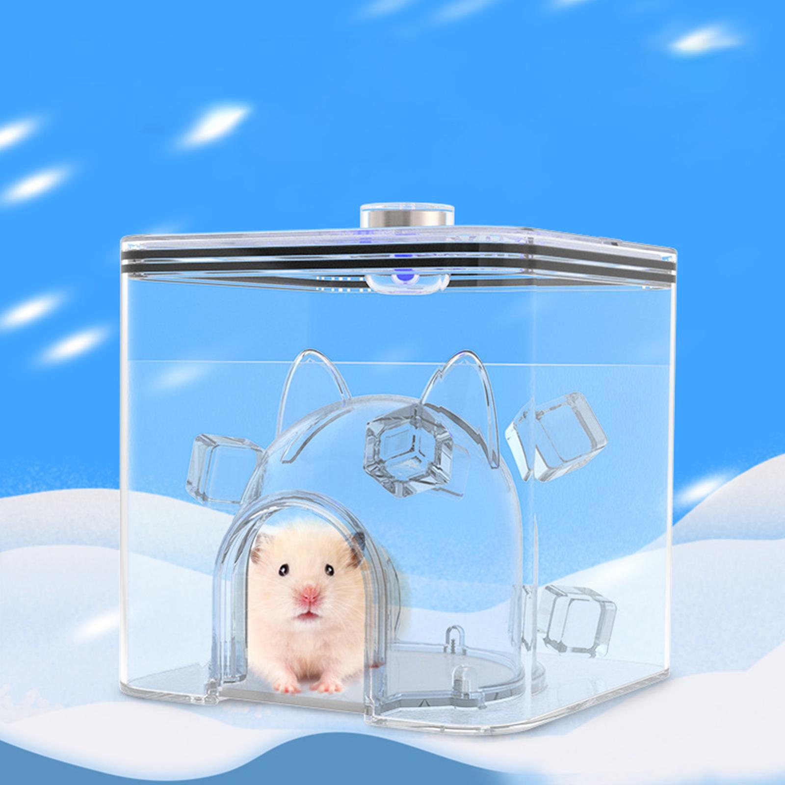 Hamster Summer House Small Pet Hideout Plastic Ice House for Hamster Rat