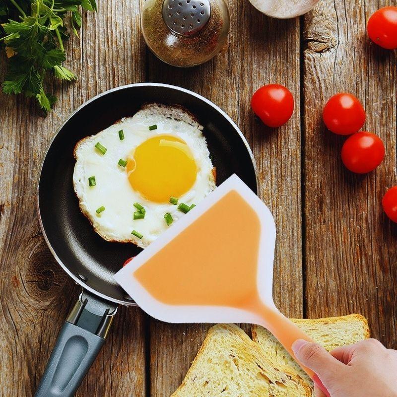 Spatula Cây Vét Bột Phới Trộn Bột Dạng Phẳng Xúc Lật Thức Ăn Nhà Bếp Bằng Silicon Chịu Nhiệt Cao Cấp - SPAPHANG255