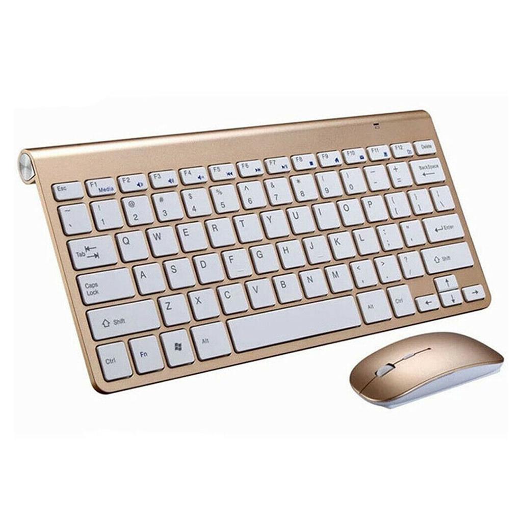 Mini Wireless Keyboard Mouse Set Waterproof 2.4G for PC Laptop