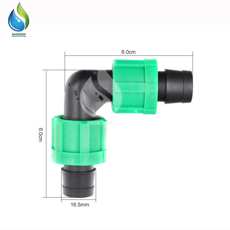 100 CO GÓC NỐI ỐNG NHỎ GIỌT 16 REN VẶN