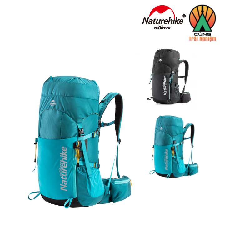 Balo Leo núi Trợ Lực Chuyên Dụng Dã Ngoại Dung Tích 45L Thoáng Khí NatureHike NH18Y045-Q