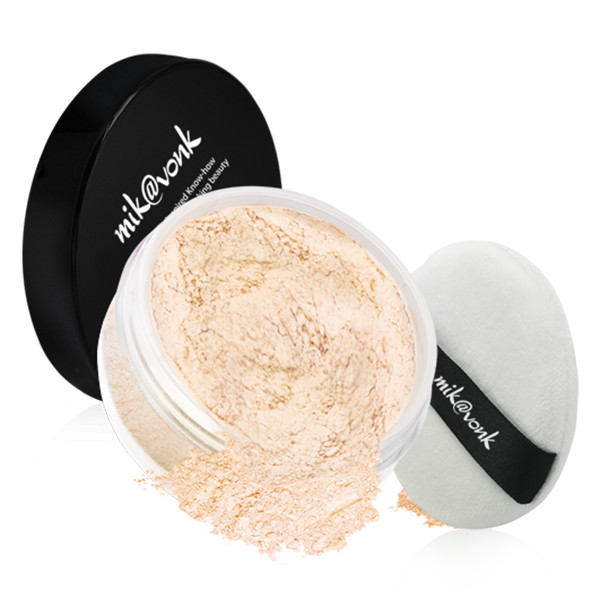 Phấn phủ bột kiềm dầu Mik@vonk Blooming Face Powder Hàn Quốc 30g NB21 # Light Beige tặng kèm móc khoá 