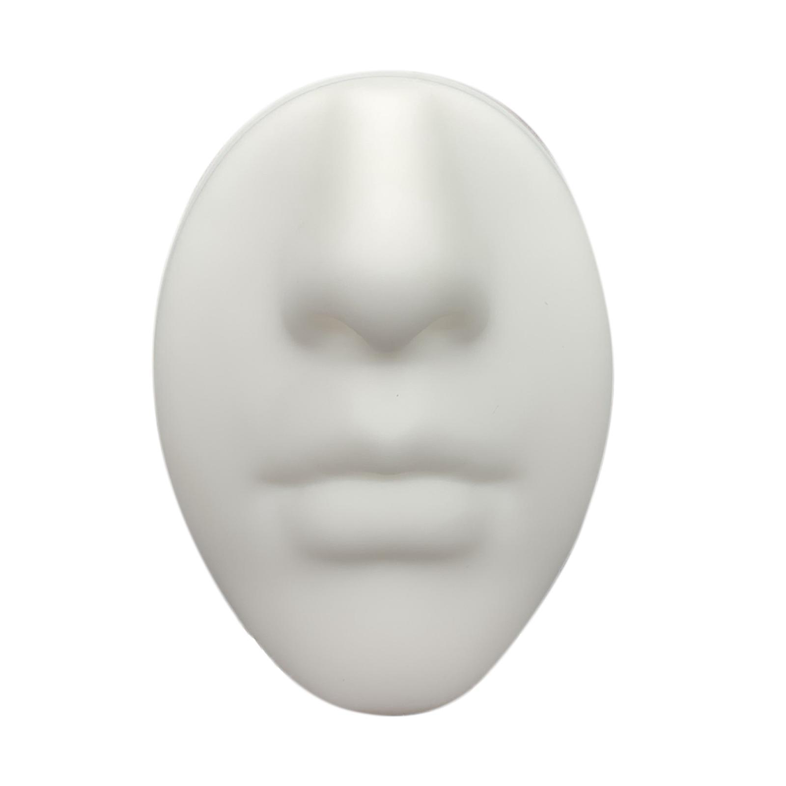 Silicone Face Model Portable Mannequin Flexible for Jewelry Display Nose