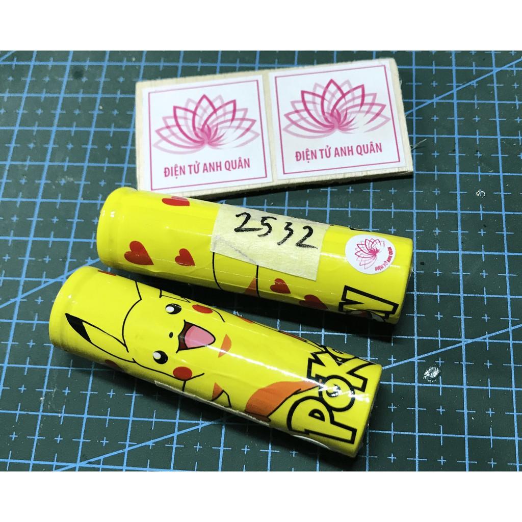 Pin 18650 Phiên bản Pikachi ( Dung lượng 2500 - 3000 mah )