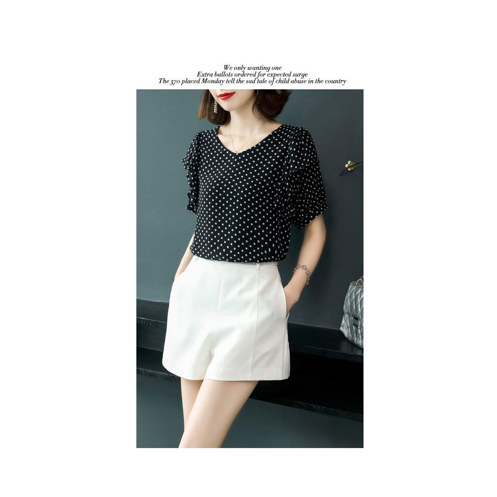 TK188-ÁO CHẤM BI BÈO S-6XL