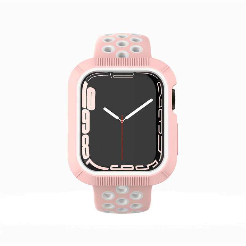 Ốp Case Chống Shock Viền Color cho Apple Watch Series 7 / Apple Watch Series 8 / Apple Watch Series 9 Size 41mm/45mm