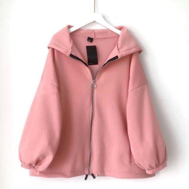 ÁO KHOÁC NỮ , ÁO KHOÁC HOODIE NỮ CHẤT NỈ NGOẠI