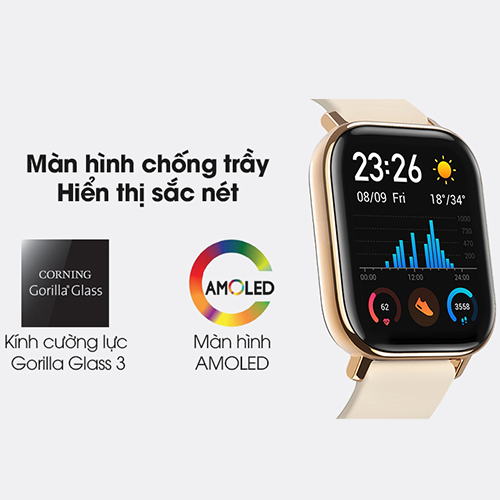 Đồng Hồ Thông Minh Theo Dõi Vận Động Theo Dõi Sức Khỏe Xiaomi Huami Amazfit GTS - Hàng Chính Hãng