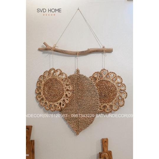 -Set cói treo tường Vintage trang trí tường