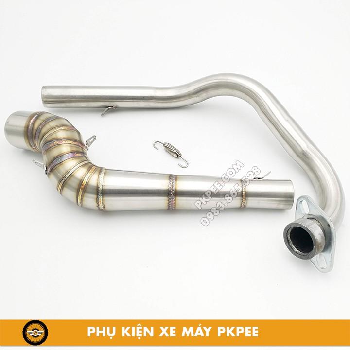 Cổ Pô Tăng 2 Khúc Inox 304 Raider 150 Fi, Satria F150