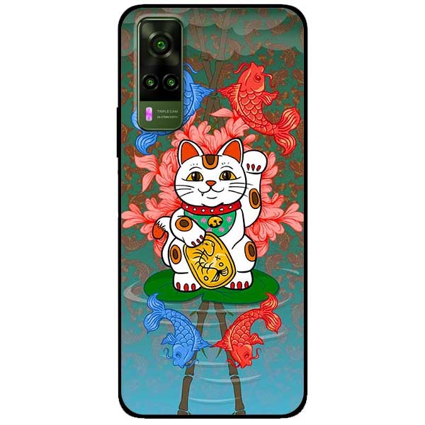 Ốp lưng dành cho Vivo Y51  - Y31  mẫu Mèo Và Cá Chép