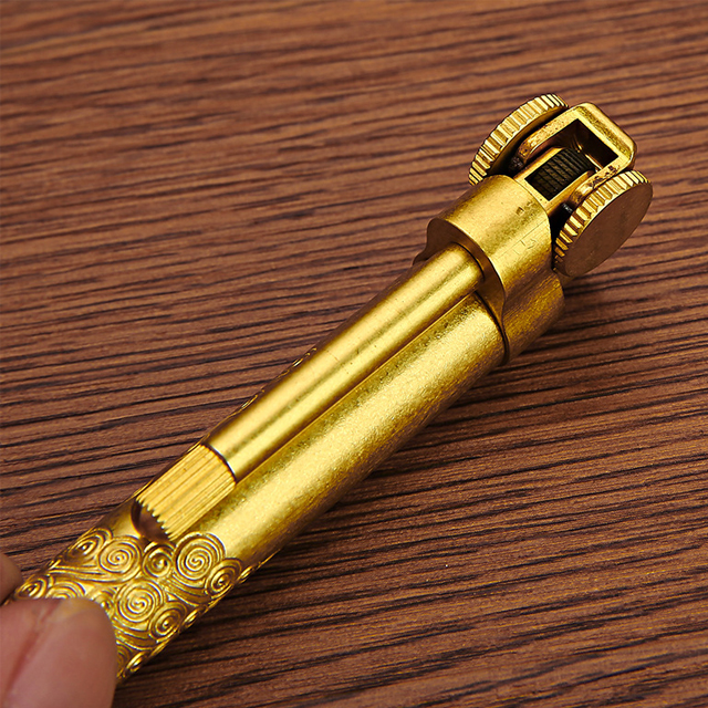 Vỏ Hột Quẹt Bật Lửa Xăng Đá Promise BNC 004Y Được Làm Bằng Đồng - Dùng Xăng Bấc Đá Cao Cấp