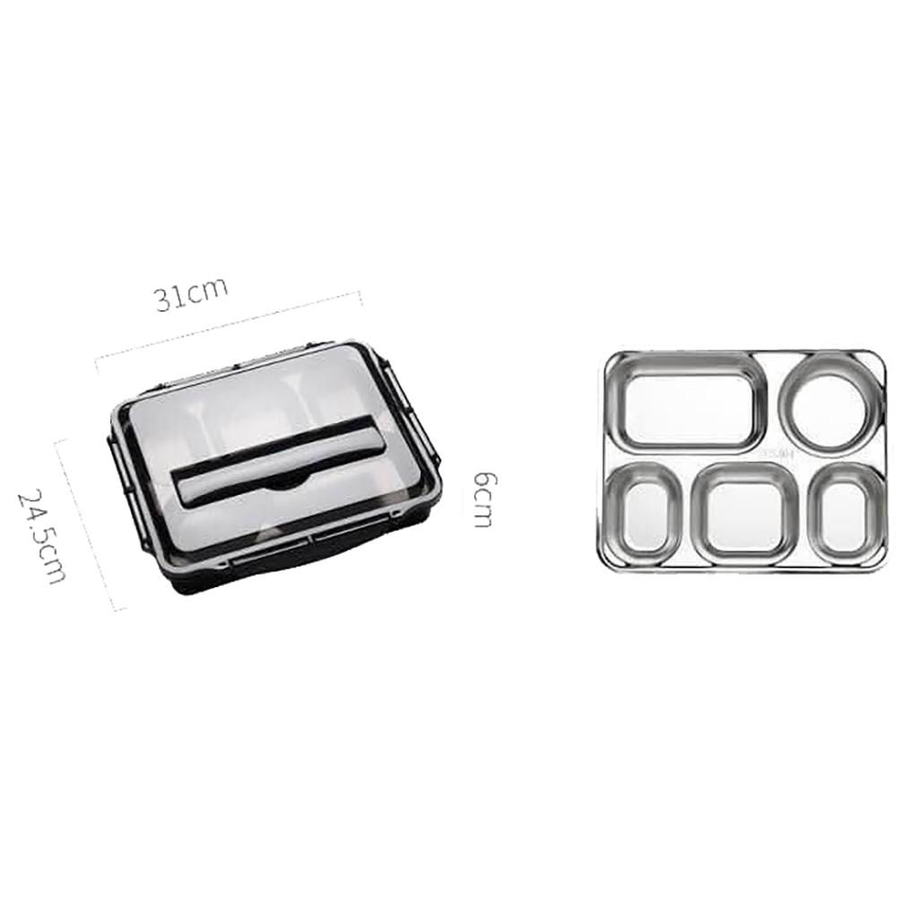 Hộp cơm 5 ngăn inox 304 An Toàn và Tiện lợi