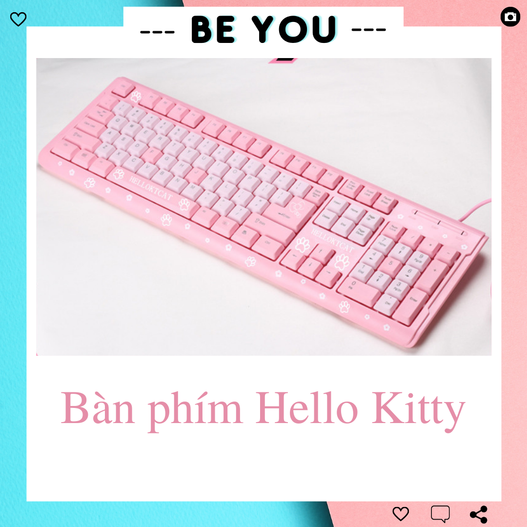 Bàn Phím Hello Kitty Màu Hồng, Hello KTCAT